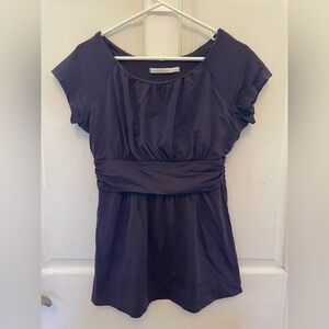 Plum Y2K Babydoll Top